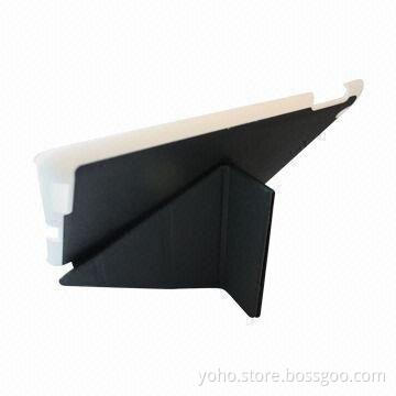 Flip Leather Case for Apple New iPad with Four Fold to Stand, Available in Various Colors